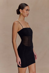 Maryk Mesh Mini Dress - Black