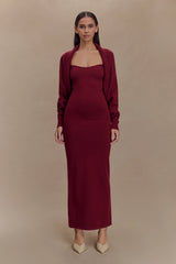 Kingston Knit Maxi Dress - Merlot