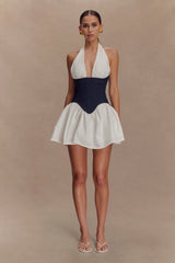 Merlyn Denim Cotton Mini Dress - Indigo Blue