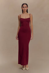 Kingston Knit Maxi Dress - Merlot
