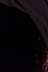 Mattea Velvet Midi Dress With Scarf - Chocolate