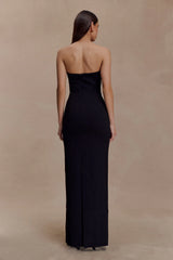 Lianne Strapless Maxi Dress - Black