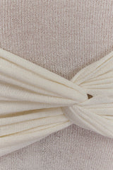 Laurie Twist Knit Mini Dress - Ivory