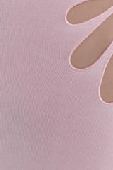 Brock Knit Halter Maxi Dress - Baby Pink