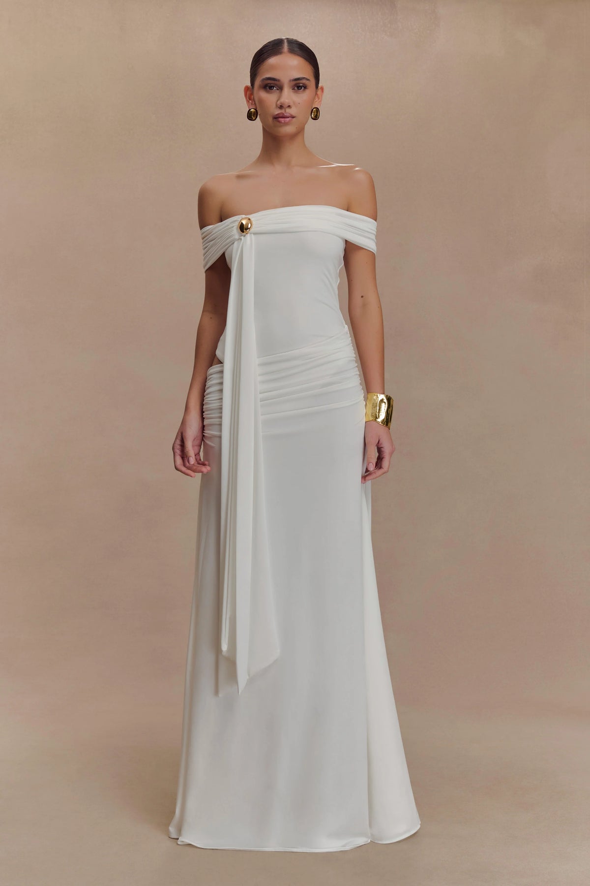 Oliver Slinky Maxi Dress - White