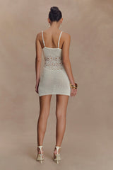 Everette Crochet Knit Mini Dress - Ivory