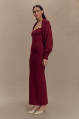 Kingston Knit Maxi Dress - Merlot