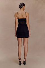 Maryk Mesh Mini Dress - Black