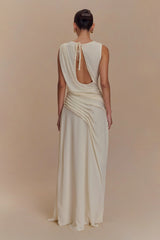 Oria Chiffon Maxi Dress - Ivory