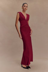 Monique Maxi Dress - Plum